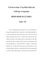 Vài nét sơ lược về sự Phát triển của Triết học Trung Hoa - Phần 7 docx