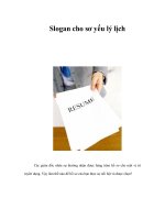 Slogan cho sơ yếu lý lịch pdf
