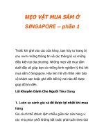 MẸO VẶT MUA SẮM Ở SINGAPORE – phần 1 ppt