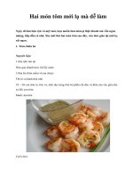 Hai món tôm mới lạ mà dễ làm pps