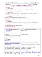 Bài 4: Toán và thuật toán Tiết 4 Tin 10