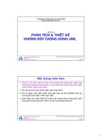 PHÂN TÍCH & THIẾT KẾ HƯỚNG ĐỐI TƯỢNG DÙNG UML ppt