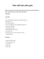 Nấm nhồi thịt chiên giòn Phần vỏ bên ngoài vàng và giòn, nNấm được bao trong pot