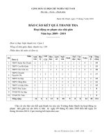 Báo cáo kết quả TT Cụm 1 (2009-2010)
