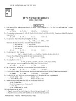 ĐỀ LUYỆN  THI ĐH CẤP TỐC 2010 (22)