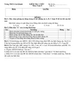 Kiểm tra 45'''' môn Toán 8 (Số 03)