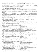 Đề thi thử Tốt nghiệp năm 2007