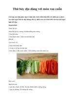 Thứ bảy dịu dàng với món rau cuốn ppsx