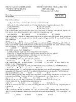 THI THƯ ĐH-CĐ. TR: HAI LANG-QT