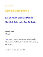 Kiến thức lớp 11 Cao Bá Quát-phần 9 potx