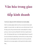 Văn hóa trong giao tiếp kinh doanh ppsx