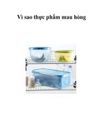 Vì sao thực phẩm mau hỏng pot