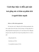 Cách thực hiện và diễn giải một test gắng sức có kèm sự phân tích ở người khỏe mạnh ppt