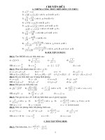 Các dạng toán ôn thi vào 10 - 2010 theo định hướng của sở GD Thanh Hóa