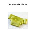 Nơ xinh trên bàn ăn doc