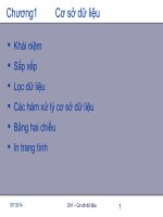 Chương 1 - Cơ sở dữ liệu docx
