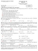 đề thi thử rất hay Tp.HCM