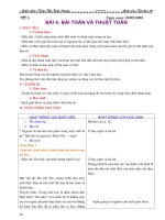 Bài 4: Toán và thuật toán Tiết 1 Tin 10