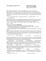 ĐỀ - ĐÁP ÁN LUYỆN THI ĐH MÔN LY