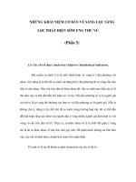 NHỮNG KHÁI NIỆM CƠ BẢN VỀ SÀNG LỌC SÀNG LỌC PHÁT HIỆN SỚM UNG THƯ VÚ (Phần 5) docx