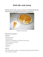 Bánh đậu xanh nướng Bánh đậu xanh thơm vị dừa, vị ngậy của sữa rất ngon pps