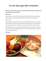 Gà xào chua ngọt kiểu Trung Hoa doc