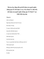 Thủ tục huy động tiền gửi tiết kiệm của người nghèo thông qua Tổ Tiết kiệm và vay vốn (TK&VV): Rút tiền tiết kiệm của người nghèo thông qua Tổ TK&VV tại NHCSXH cấp tỉnh ppsx