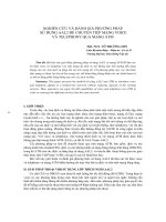 NGHIÊN CỨU VÀ ĐÁNH GIÁ PHƯƠNG PHÁP SỬ DỤNG AAL2 ĐỂ CHUYỂN TIẾP MẠNG VOICE VÀ TELEPHONY ppsx