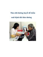Theo dõi đường huyết để kiểm soát bệnh đái tháo đường pps