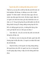 Người sắp chết có những dấu hiệu gì báo trước? docx