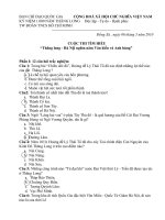 Đáp án cuộc thi 1000 năm Thăng long - Hà Nội