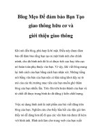 Blog Mẹo Để đảm bảo Bạn Tạo giao thông hữu cơ và giới thiệu giao thông ppsx