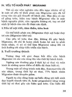 Bệnh đau nửa đầu và đau đầu từng chuỗi (Phần 2b) ppt