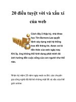 20 điều tuyệt vời và xấu xí của web doc