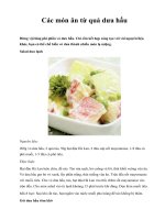 Các món ăn từ quả dưa hấu pps
