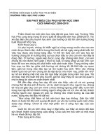 Bài phát biểu PHHS cuối năm