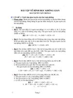Cac bai tap hinh hoc khong gian on DH
