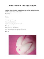 Bánh bao hình Thỏ Ngọc tặng bé docx