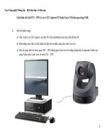 Hướng dẫn nối camera vào Adobe Connect qua bộ chuyển đổi Easycap, Pinacle pptx