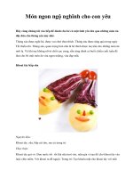 Món ngon ngộ nghĩnh cho con yêu ppsx