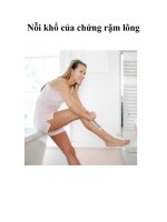 Nỗi khổ của chứng rậm lông pdf