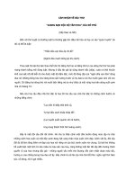 CẢM NHẬN VỀ BÀI THƠ