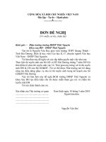 Đơn xin miễn coi thi