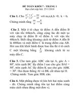 Giải đề Toán khó