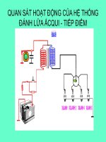 QUAN SÁT HOẠT ĐỘNG CỦA HỆ THỐNG ĐÁNH LỬA ẮCQUI - TIẾP ĐIỂM pptx