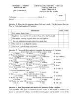 De KT Tieng Anh 8 ki 2