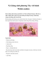 Vị Giáng sinh phương Tây với bánh Welsh cookies potx