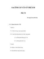 SACÔM CƠ VÂN Ở TRẺ EM (Kỳ 3) pps
