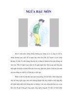 NGỨA HẬU MÔN docx