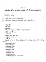 Giáo trình điều dưỡng ngoại khoa (Bài 13) pps